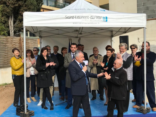 Equipement petite Enfance : pose de la première pierre du futur établissement Gabriel-Ferrer à Saint Laurent du Var